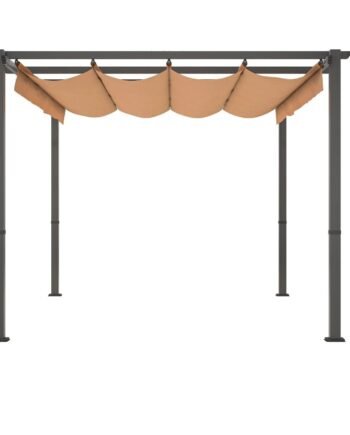 Stylish 10′ x 13′ Aluminum Patio Pergola with Retractable Canopy – Perfect Backyard Shade Shelter for Outdoor Parties