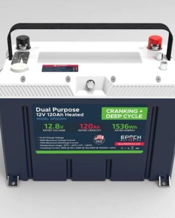 12V 120AH Group 27 LiFePO4 Battery Cranking & Deep Cycle Lithium Battery (Dual Purpose)