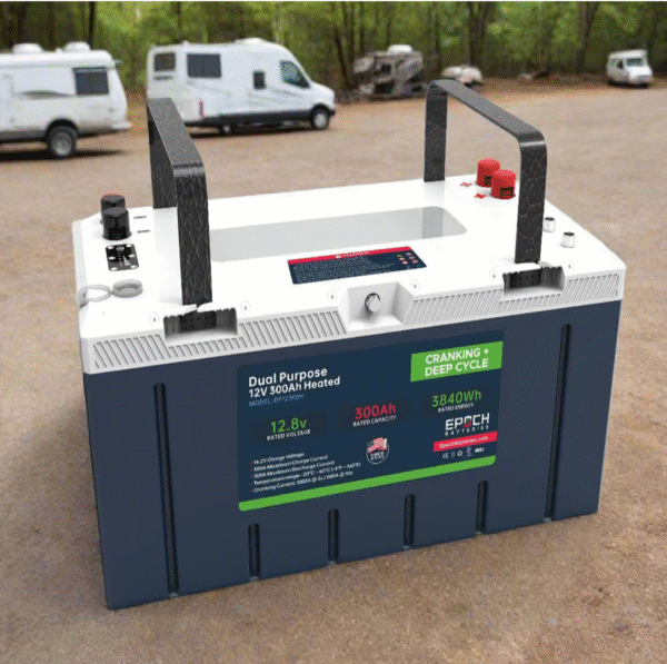 12V 300Ah – Group 8D – Cranking & Deep Cycle Lithium Battery (Dual Purpose)