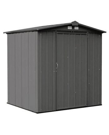 Arrow 6 ft. x 5 ft. EZEE Steel Low Gable Shed, Charcoal