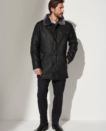 Hayes Quilted Sheepskin Coat