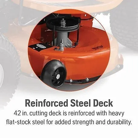 Husqvarna YTH1942 42″ Deck 19-HP Riding Lawn Mower