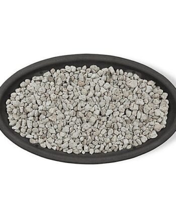 Real Flame 48.25 in. x 28.25 in. Riverside Oval Propane Gas Fire Bowl, Shale