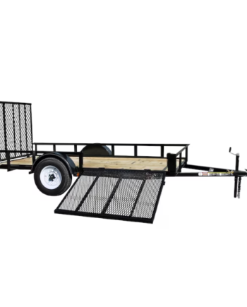 Carry-On Trailer 6-ft x 12-ft Treated Lumber Utility Trailer with Ramp Gate