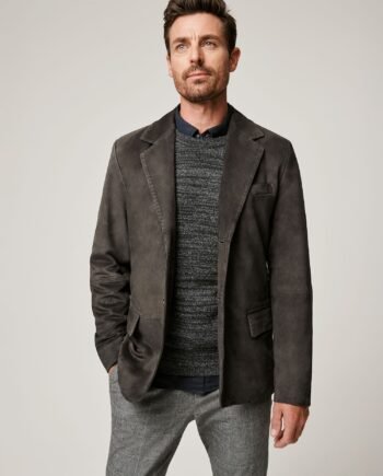 Mark Suede Leather Blazer