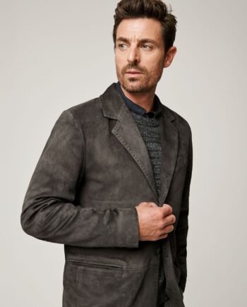 Mark Suede Leather Blazer