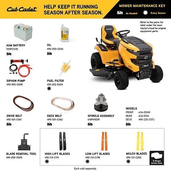 Cub Cadet 42 in. Gas-Powered Intellipower Riding Lawn Mower