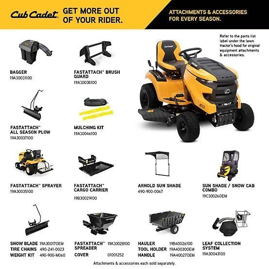 Cub Cadet 42 in. Gas-Powered Intellipower Riding Lawn Mower