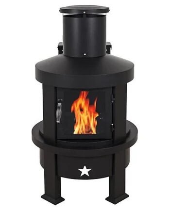 Even Embers Pellet Chiminea, 100 sq. ft., 70,000 BTU