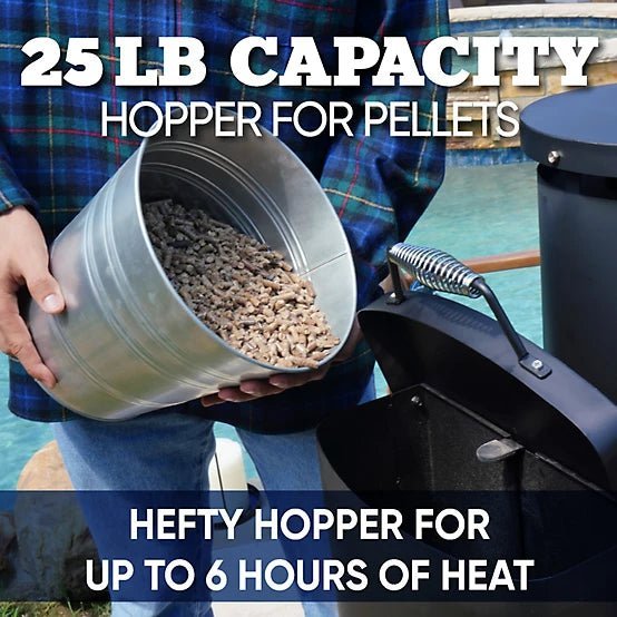 Even Embers Pellet Chiminea, 100 sq. ft., 70,000 BTU