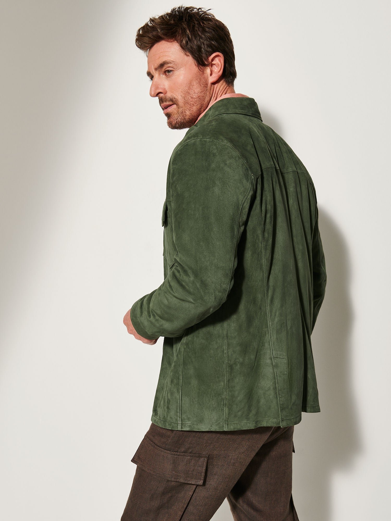 Noah Suede Leather Shirt Jacket