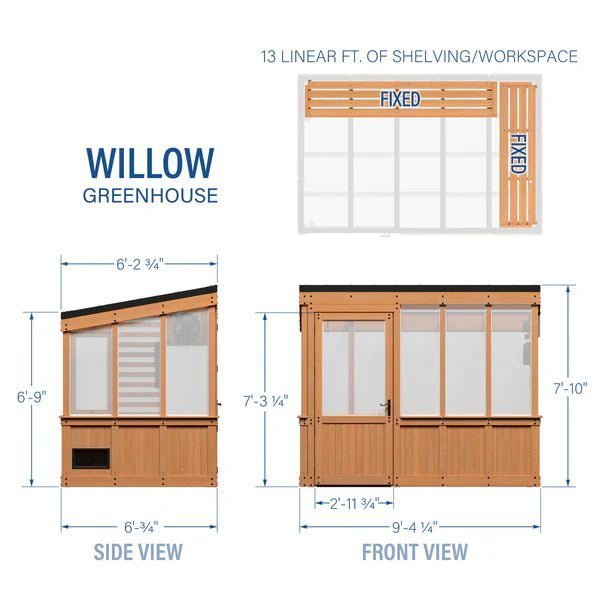 9×6 Willow Greenhouse