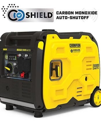 New!Champion Power Equipment 5500Watt Wireless Remote Start RV Ready Portable Inverter Generator with Quiet Technology & CO Shield