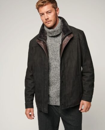 James Buffed Leather Jacket