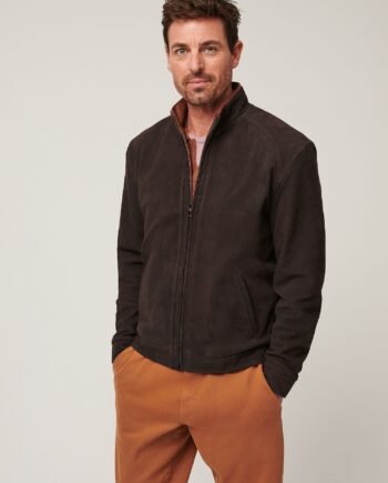 Zachary Distressed Leather Jacket
