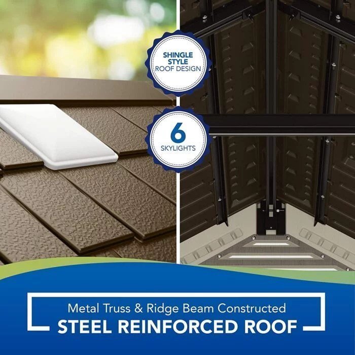 Suncast Tremont 8×10 BMS8100 Outdoor Resin Storage Shed