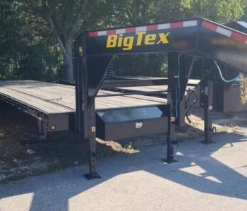 Big Tex 14GN 40' Gooseneck Trailer – Tandem Axle, Mega Ramps, Black Steel Deck