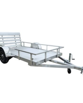 5' x 10' Aluminum Utility Trailer with Gate and Mag Wheels – 3500 lb Axle
