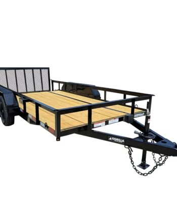 6'4" x 14 Utility Trailer Powder Coated Dovetail (2) 3500 Axles 7k GVWR