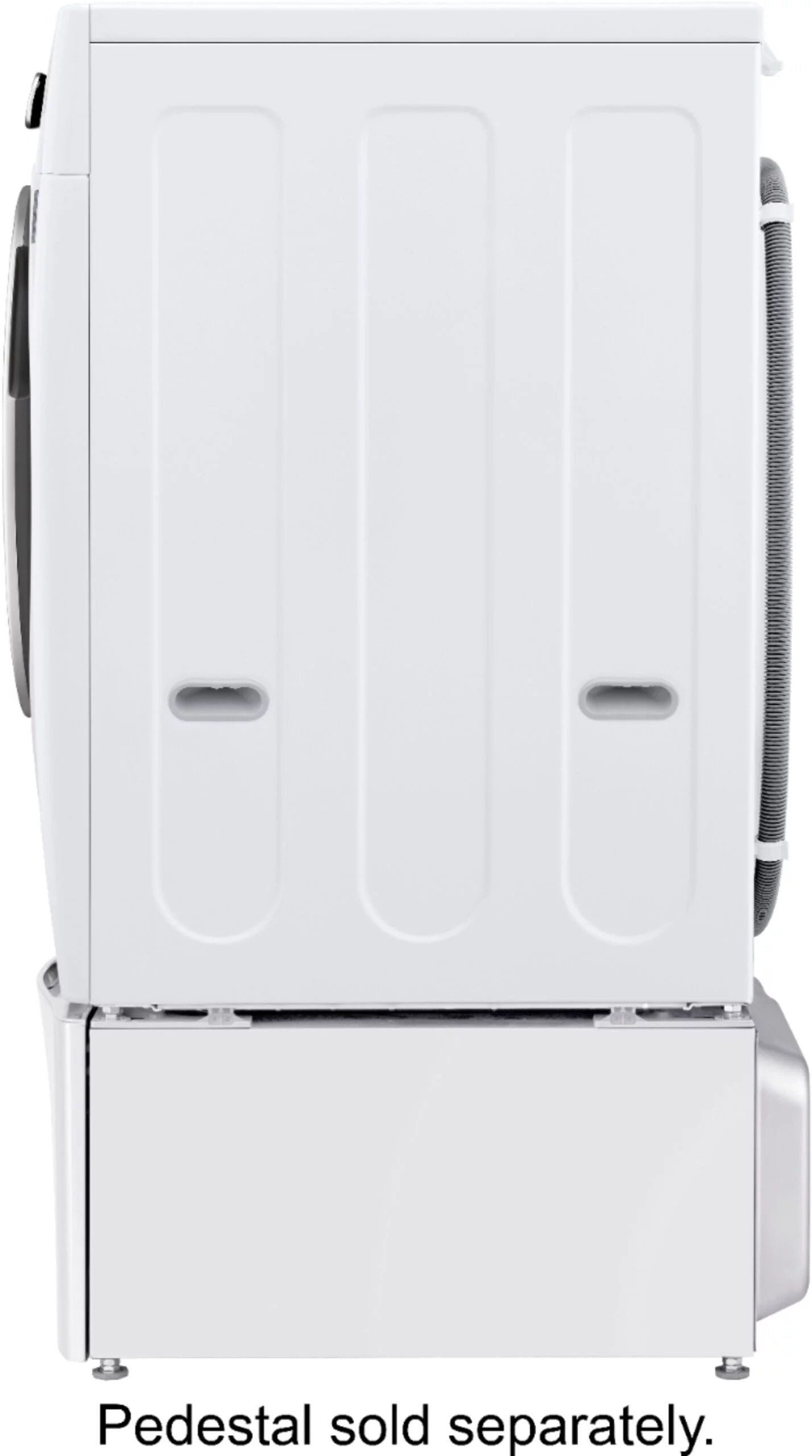 LG – 5.0 Cu. Ft. High-Efficiency Stackable Smart Front Load Washer with Steam and Built-In Intelligence – White