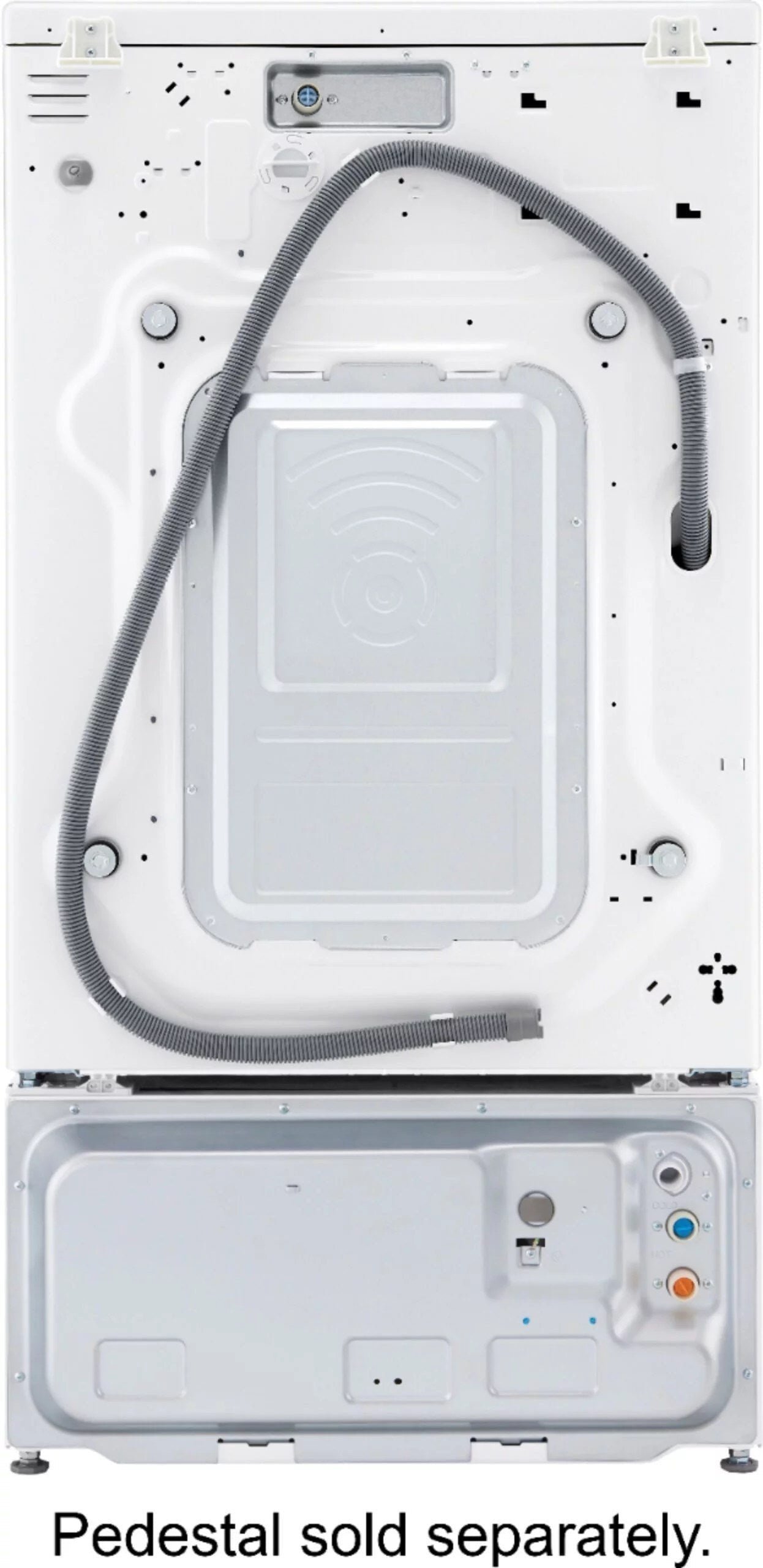 LG – 5.0 Cu. Ft. High-Efficiency Stackable Smart Front Load Washer with Steam and Built-In Intelligence – White