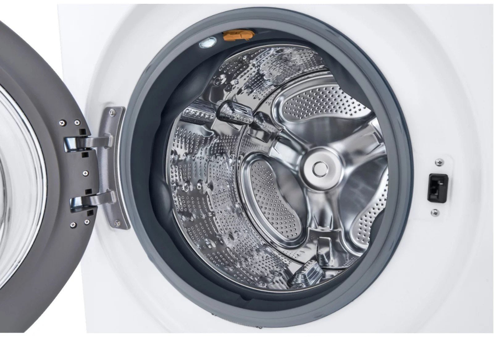 LG – 5.0 Cu. Ft. High-Efficiency Stackable Smart Front Load Washer with Steam and Built-In Intelligence – White