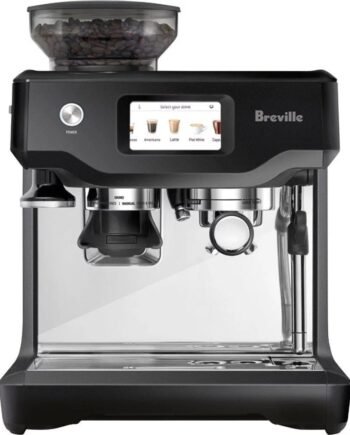 Breville – the Barista Touch Espresso Machine with 15 bars of pressure, Milk Frother and intergrated grinder – Black Truffle