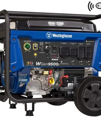 Westinghouse WGen9500c Remote Electric Start 9500-Watt Single Fuel (Gasoline) Portable Generator WGEN9500C