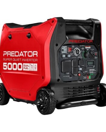 Predator 5000 Watt Dual-Fuel SUPER QUIET Inverter Generator with Remote Start and CO SECURE Technology