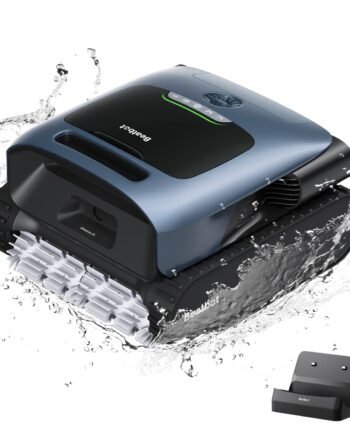 Beatbot AquaSense Pro Cordless Pool Cleaner Robot – Clarifies Water, Cleans Surface, Floor, Walls and Waterline, Intelligent Path Optimization, Surface Parking-Dark Blue