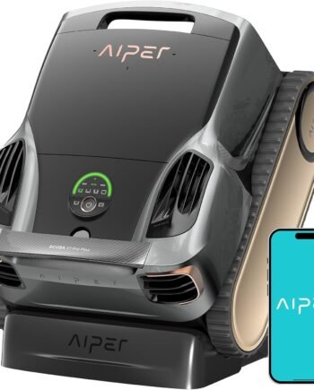 Aiper Scuba X1 Pro Max Robotic Pool Cleaner – All-in-One Smart Vacuum with Pool Mapping, Adaptive Path, 8500 GPH Power, Surface Parking & Filtration for Inground Pools