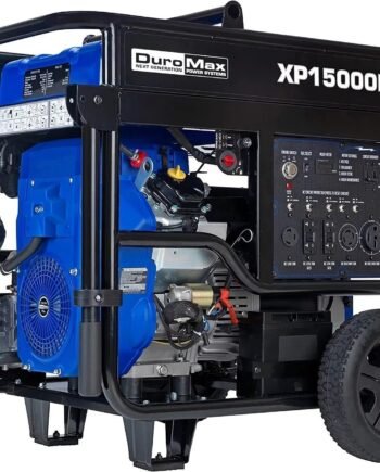 DuroMax XP15000E 15000-Watt 713cc V-Twin Gas Powered Electric Start Portable Generator