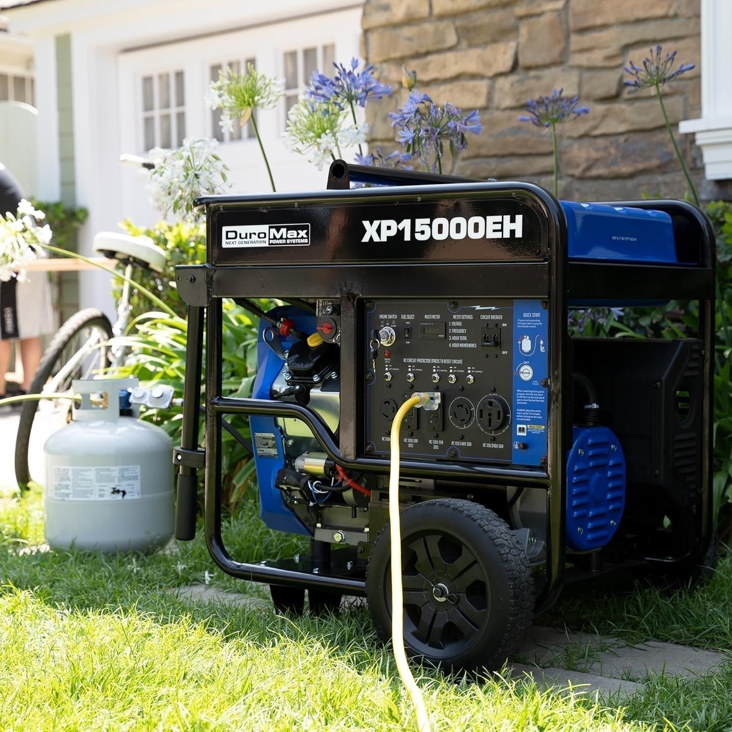DuroMax XP13000EH Dual Fuel Portable Generator 13000 Watt Gas