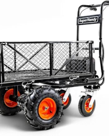 SuperHandy 48V Electric Power Wagon Utility Cart, 660 lb Load, 1000 lb Hauling Capacity