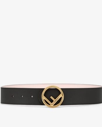 Fendi Black Leather Belt