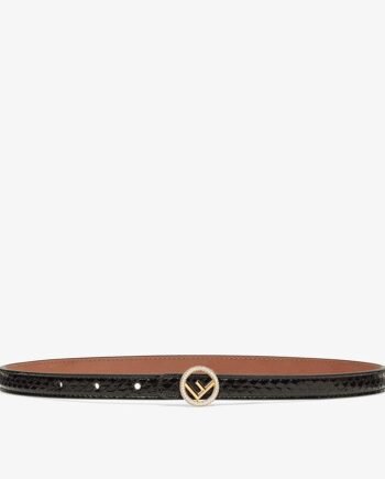Fendi Black Elaphe Belt