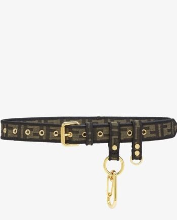 Fendi Brown Fabric Belt