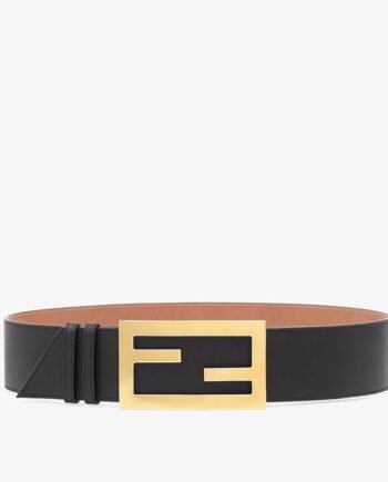 Fendi Black Leather Belt