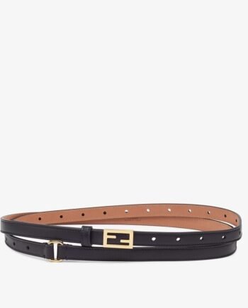 Fendi Black Leather Belt