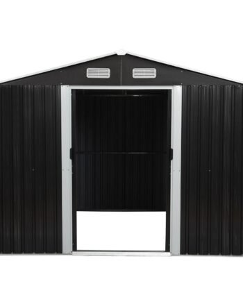 8′ x 10′ Tool Storage Shed Charcoal Black