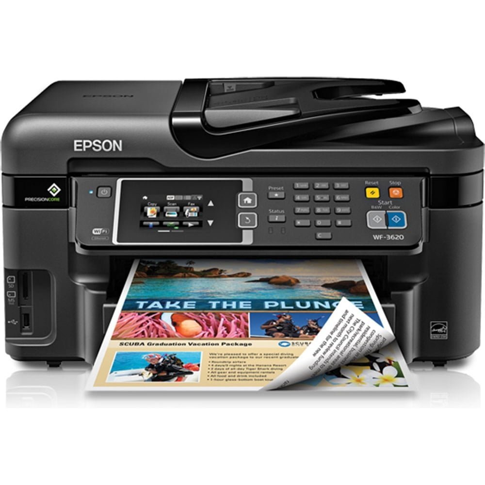 Epson Workforce WF-3620 Color Inkjet All-in-One Printer