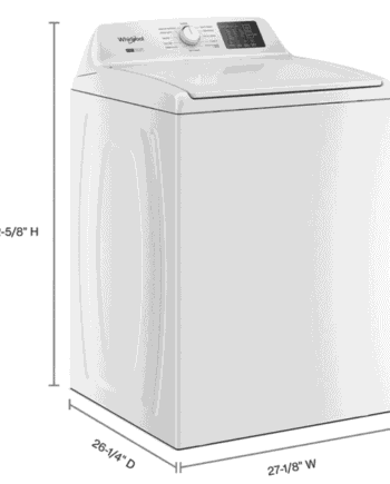 Whirlpool WTW4107SW 4.2 - 4.3 Cu. Ft Top Load Washer with 2-in-1 Removable Agitator, White