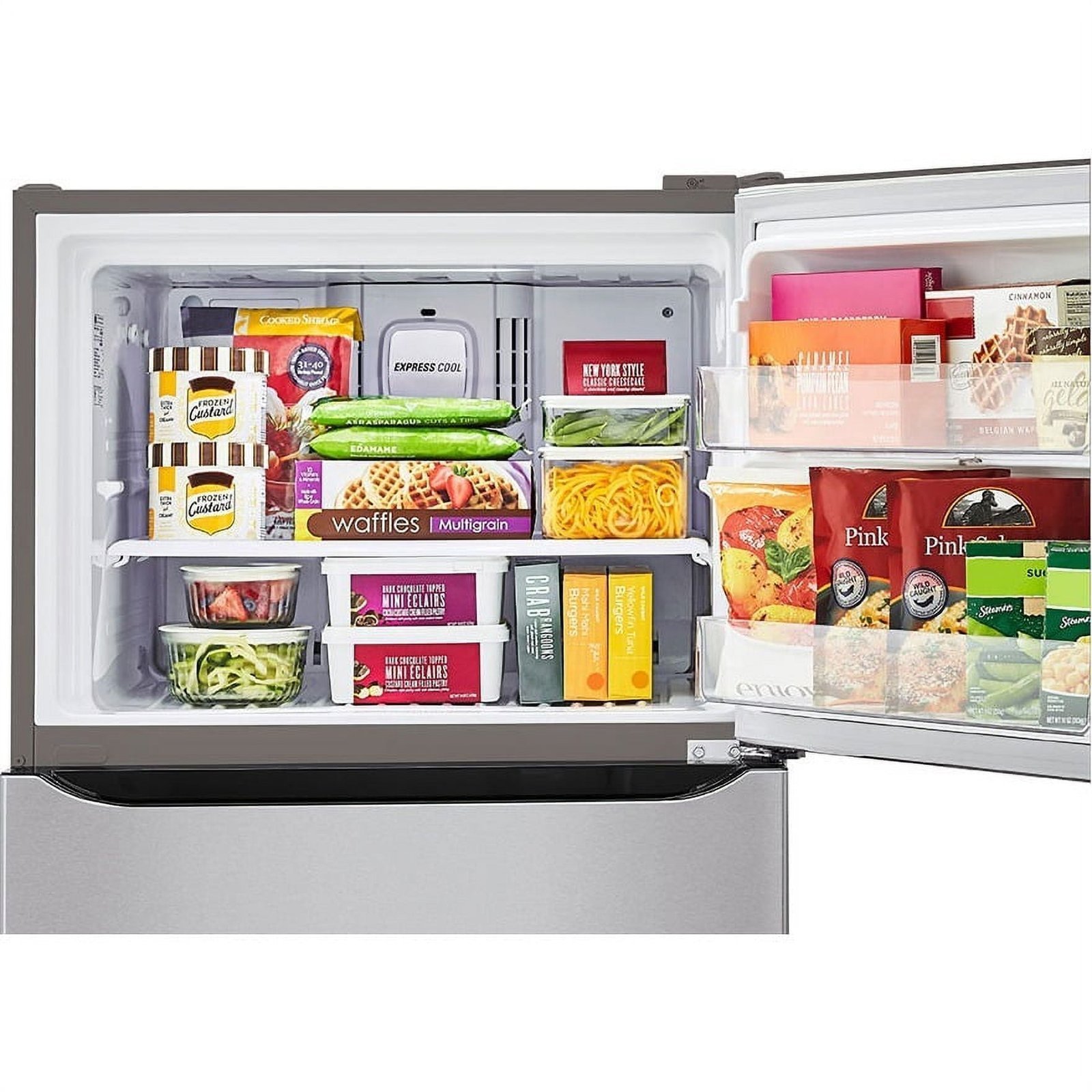 LG 20 cu. ft. 30 Inch Wide Top Freezer Refrigerator - Stainless Steel
