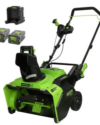 Greenworks 60V 22″ Snow Blower Battery Powered Brushless Motor