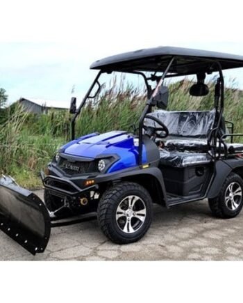 200cc UTV With Snow Plow ATV Gas Golf Cart Utility Vehicle Snow Master GVX – BLUE