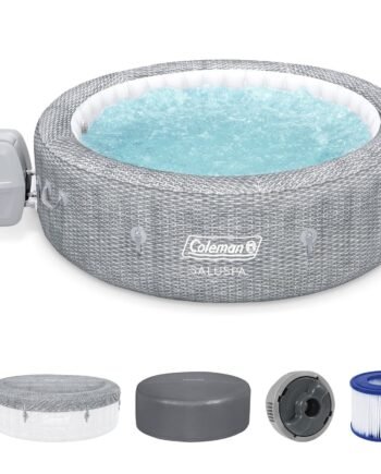 Coleman Sicily AirJet Inflatable Hot Tub w/ Cover w/ Pump #P09144