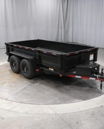 6×12 Dual-Axle Dump Trailer – 12,000 lb Heavy-Duty Hauler for Construction & Landscaping