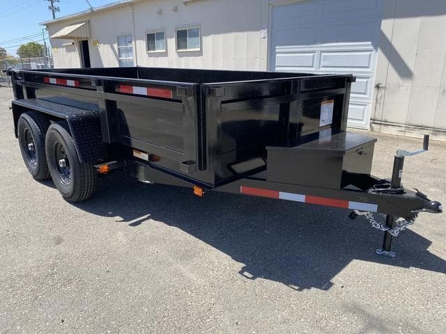 6×12 Dual Axle Dump Trailer 12K Heavy-Duty Capacity
