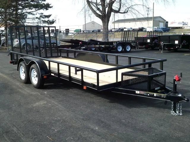 6 X 16 Carry-On Tandem Utility 7K Pipe Top Trailer