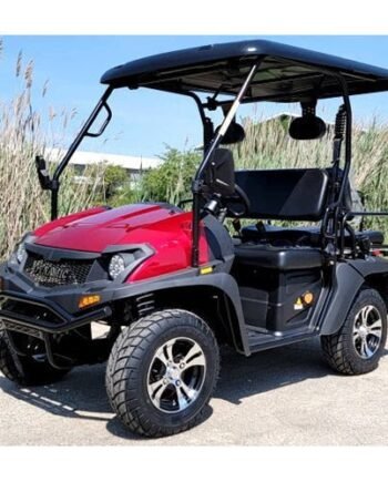 New 4 Seater Electric Golf Cart Hybrid UTV HJS 60v Electric EV5 UTV Utility Vehicle – Red